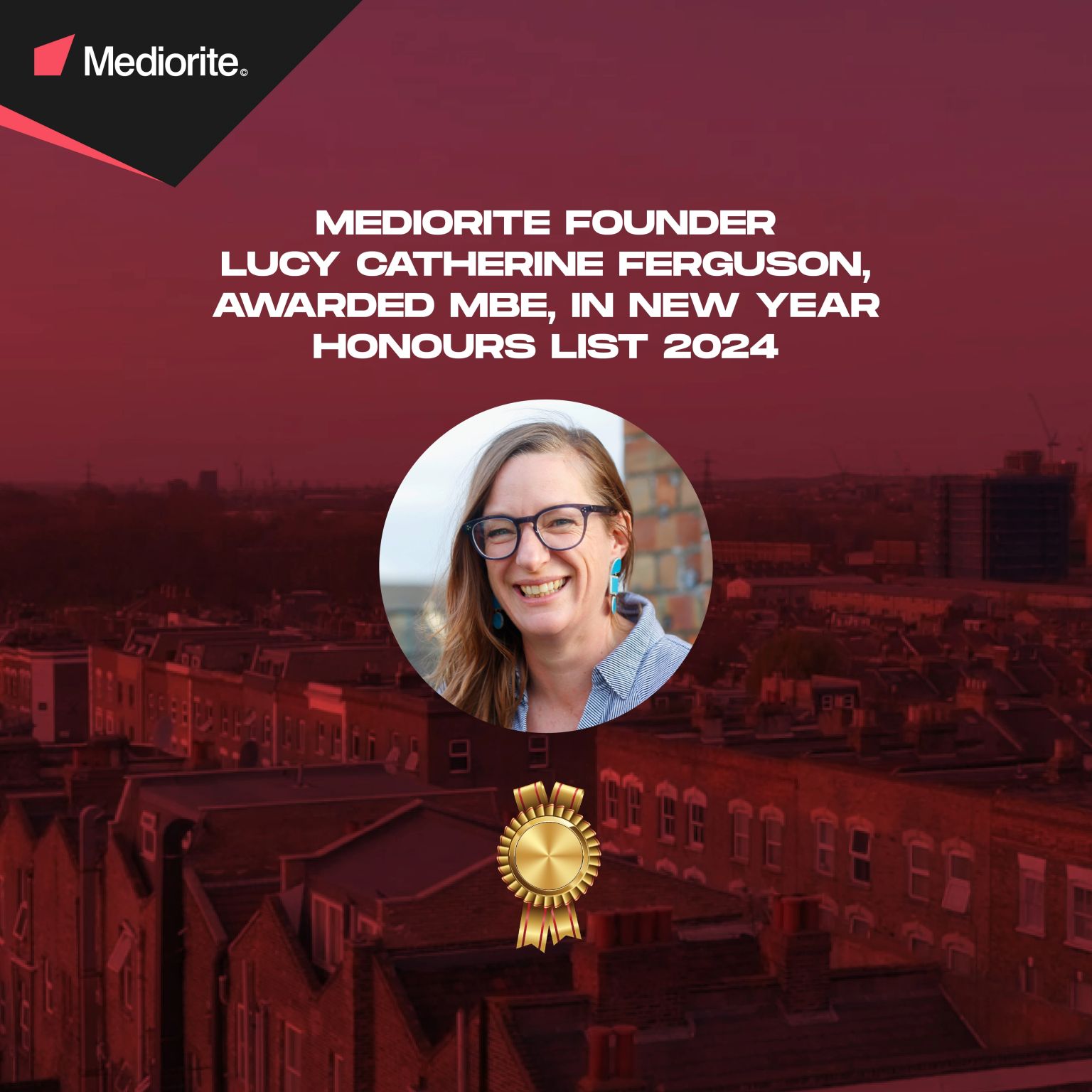 Mediorite founder Lucy Catherine Ferguson awarded MBE in New Year Honours List 2024