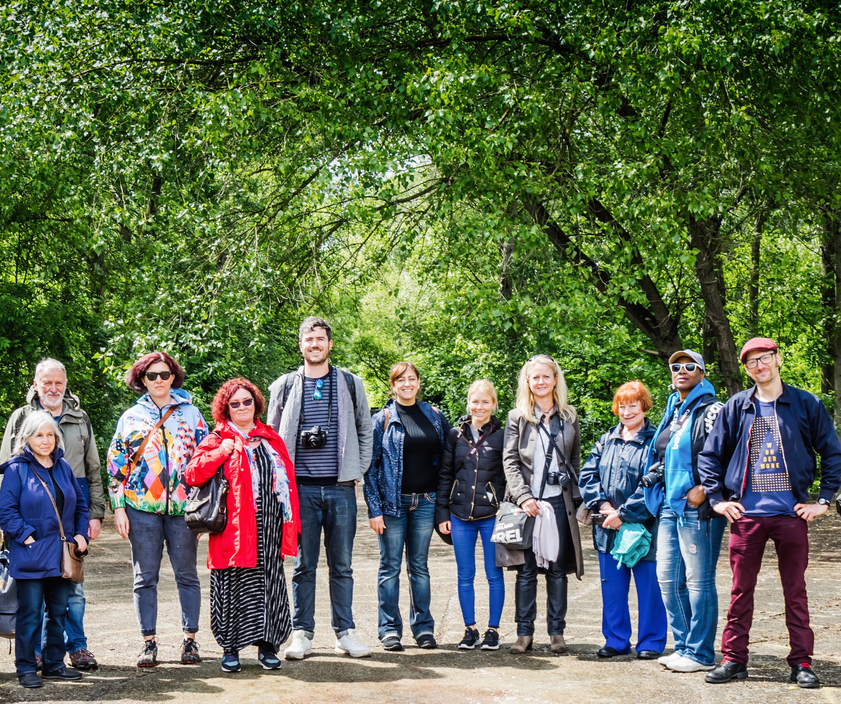 Simon Cole leads a tour of the Hackney Marsh filter beds