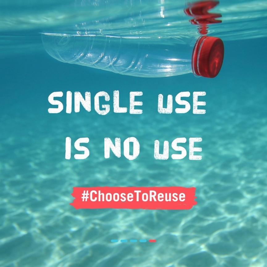 Single use is no use - plastic in the sea image Single use is no use - plastic in the sea image