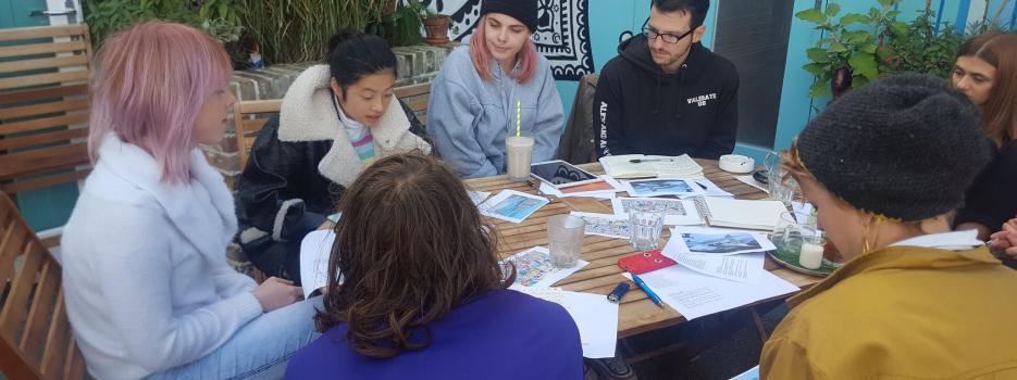 Poets taking part in a workshop